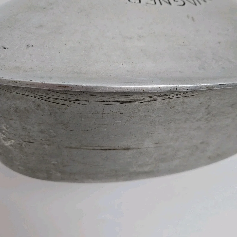 Wagner Ware # 5 265 Oval Drip Drop Roaster Lid And Trivet Vtg Magna Lite USA